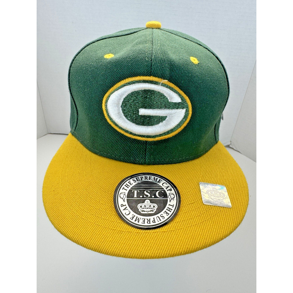 NFL‎ Green Bay Packers Supreme Cap Green Yellow Snap-Back Hat NEW WITH TAGS!!!